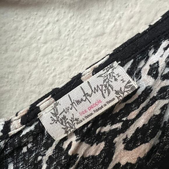 Free People Mystical Mindset Black Cream Paisley Maxi Dress Size M - Picture 5 of 6